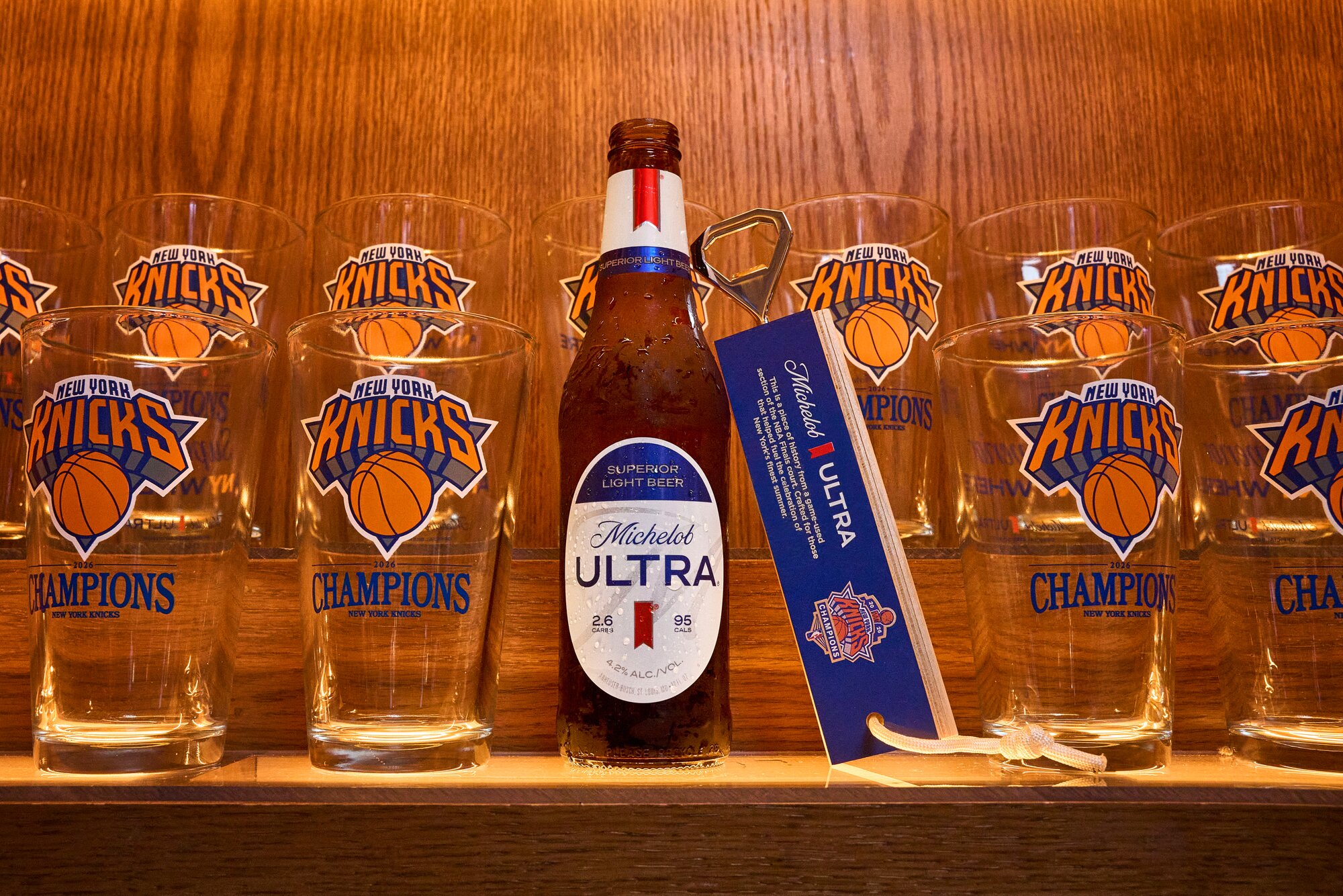 MICHELOB ULTRA CELEBRATES KNICKS CHAMPIONSHIP WITH FINALS-HARDWOOD COLLECTIBLES FOR NYC BARTENDERS AND FANS | Anheuser-Busch