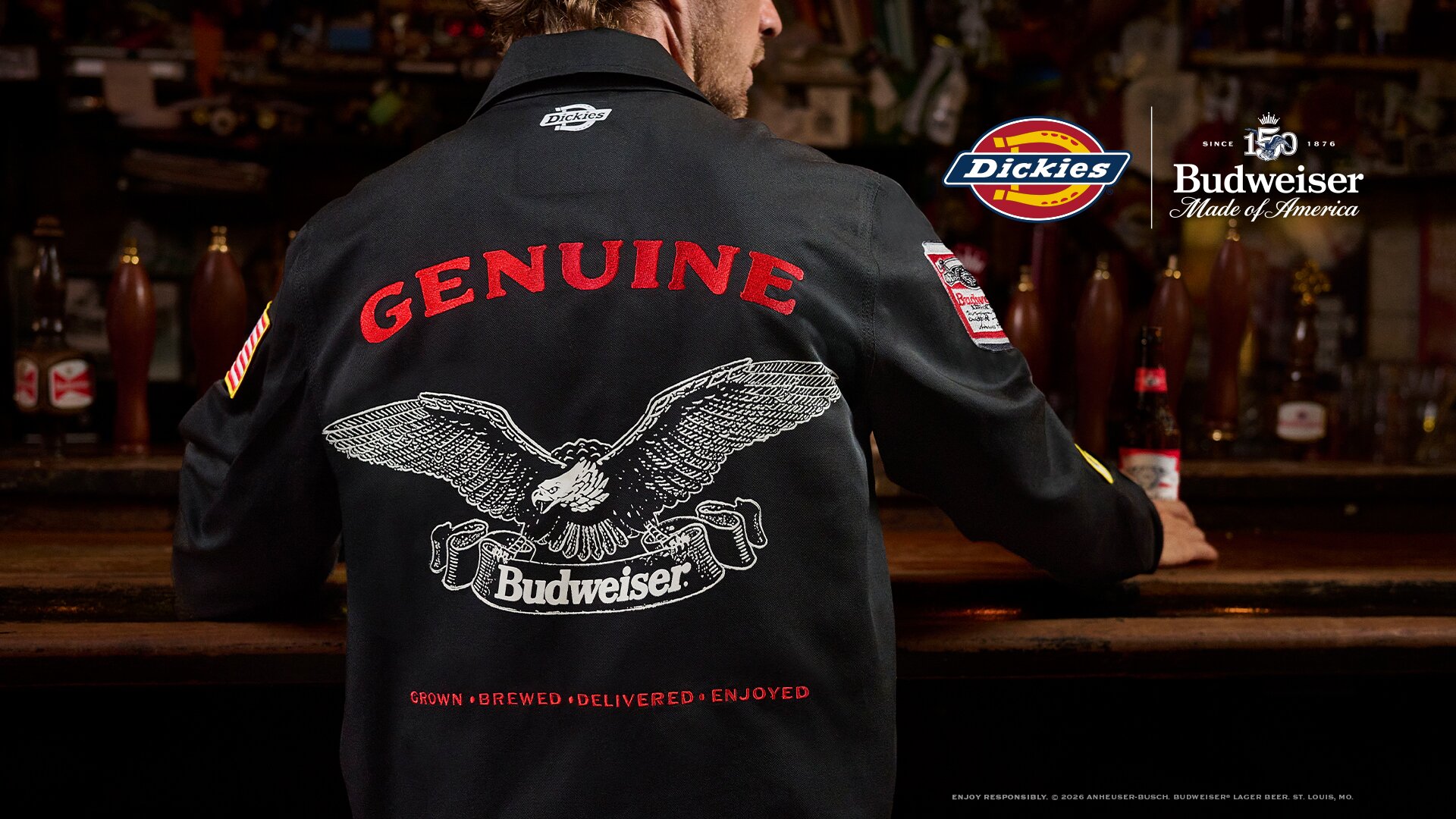 Dickies® x Budweiser Launch Exclusive Collaboration: Explore the Limited-Edition Genuinely Earned Jacket and Full Collection