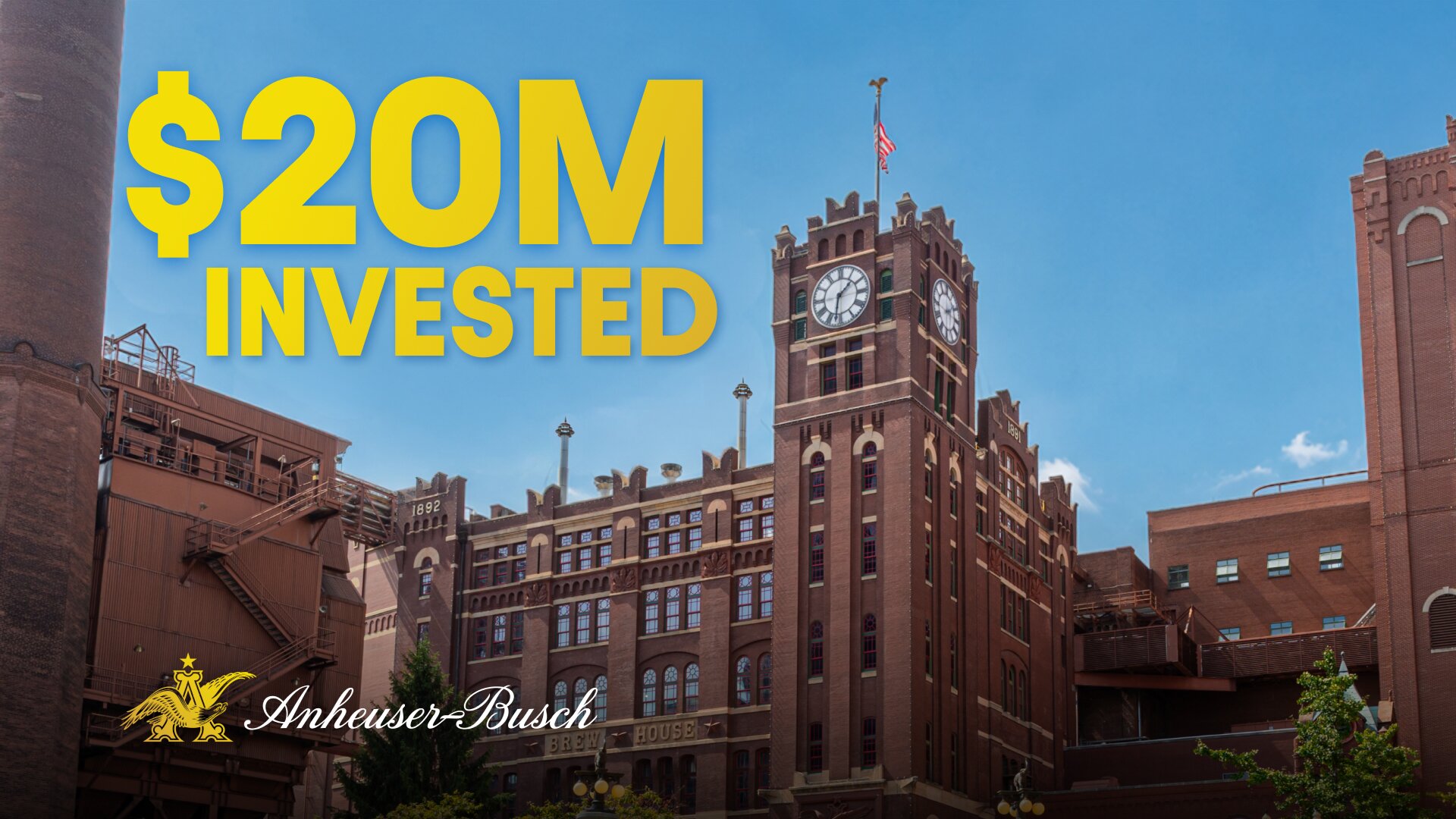 Anheuser-Busch Investing $20 Million+ in Hometown St. Louis & Missouri Facilities to Drive Local Economic Growth & Fuel Production of Michelob ULTRA 