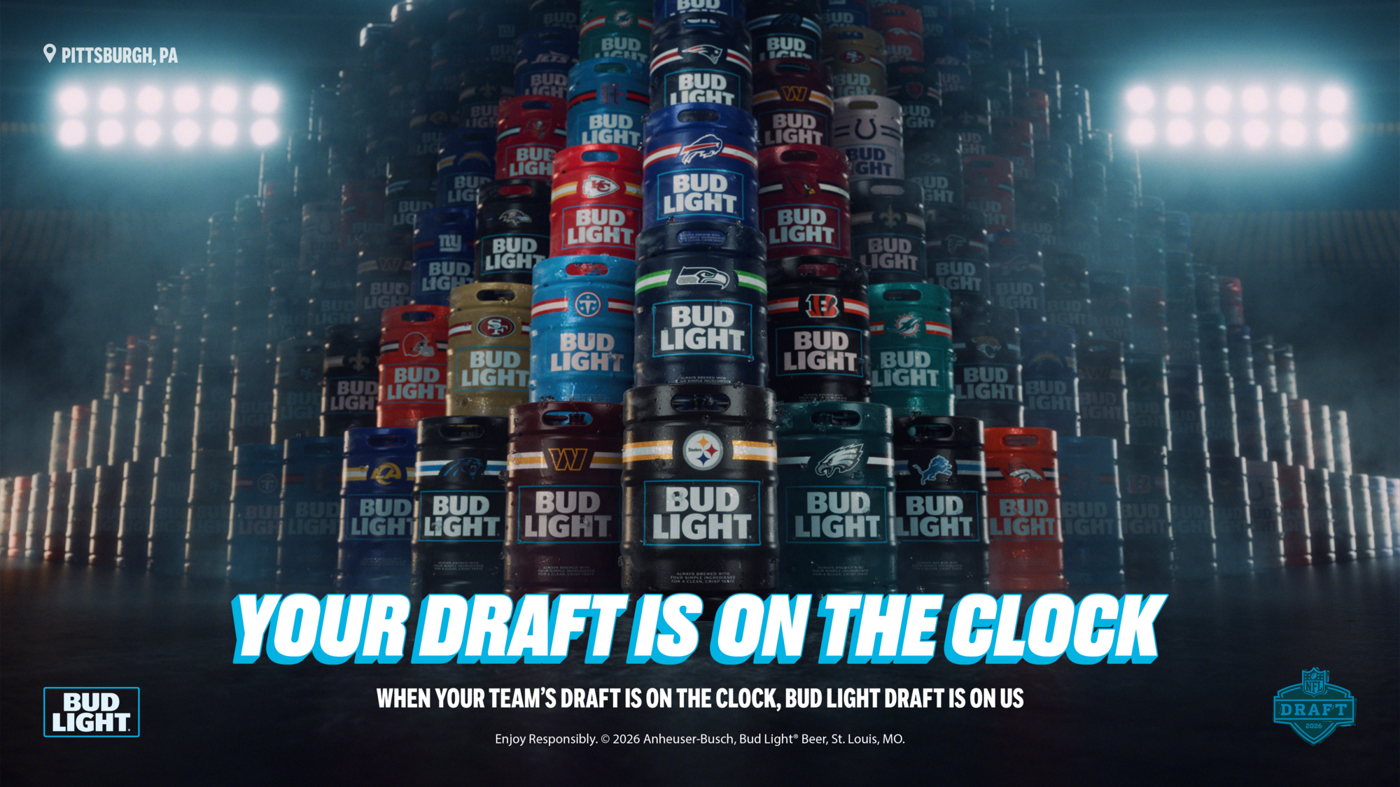 Bud Light Put Drafts âOn the Clockâ For 2026 NFL Draft | Anheuser-Busch