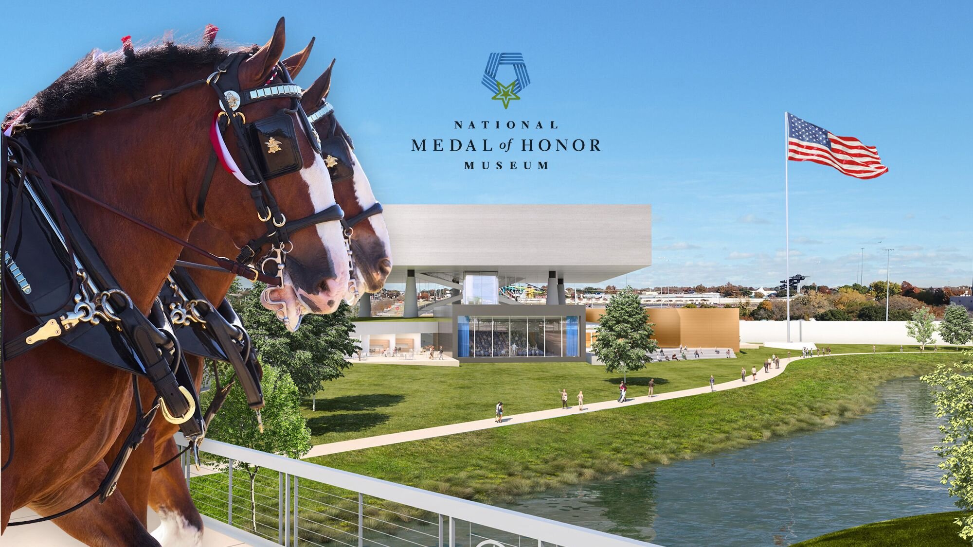 Anheuser-Busch’s Iconic Budweiser Clydesdales Will Escort America’s Heroes to National Medal of Honor Museum Grand Opening