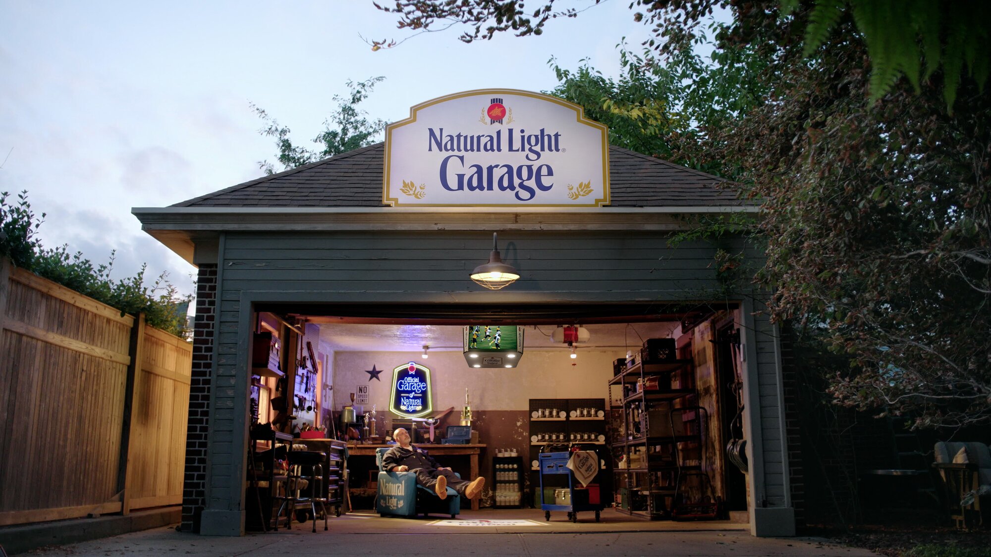 NATURAL LIGHT WANTS TO BE THE OFFICIAL SPONSOR OF YOUR GARAGE