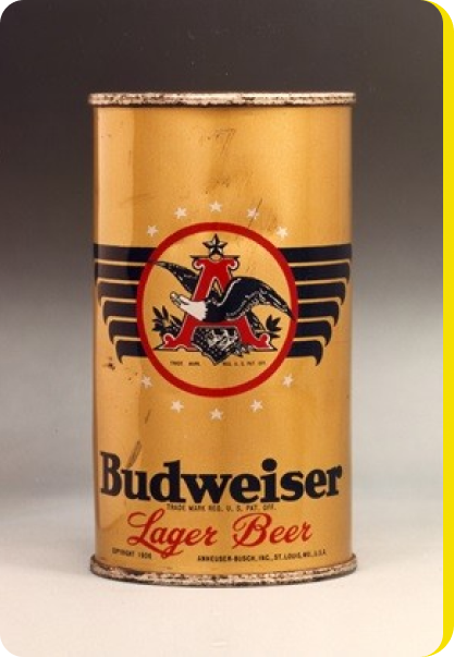 First Budweiser can circa 1936
