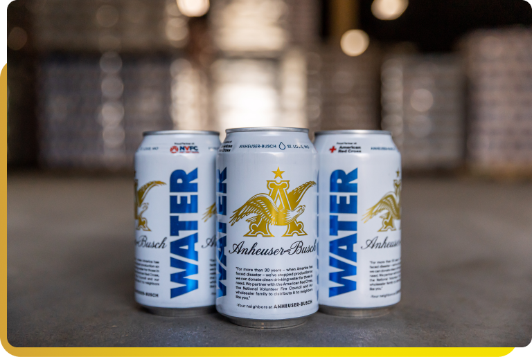 Anheuser-Busch Donates 1.5 Million Cans of Emergency Drinking Water to Volunteer Fire Departments Nationwide