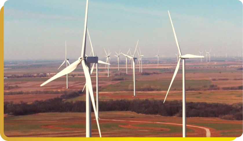 Windmills generating renewable energy
