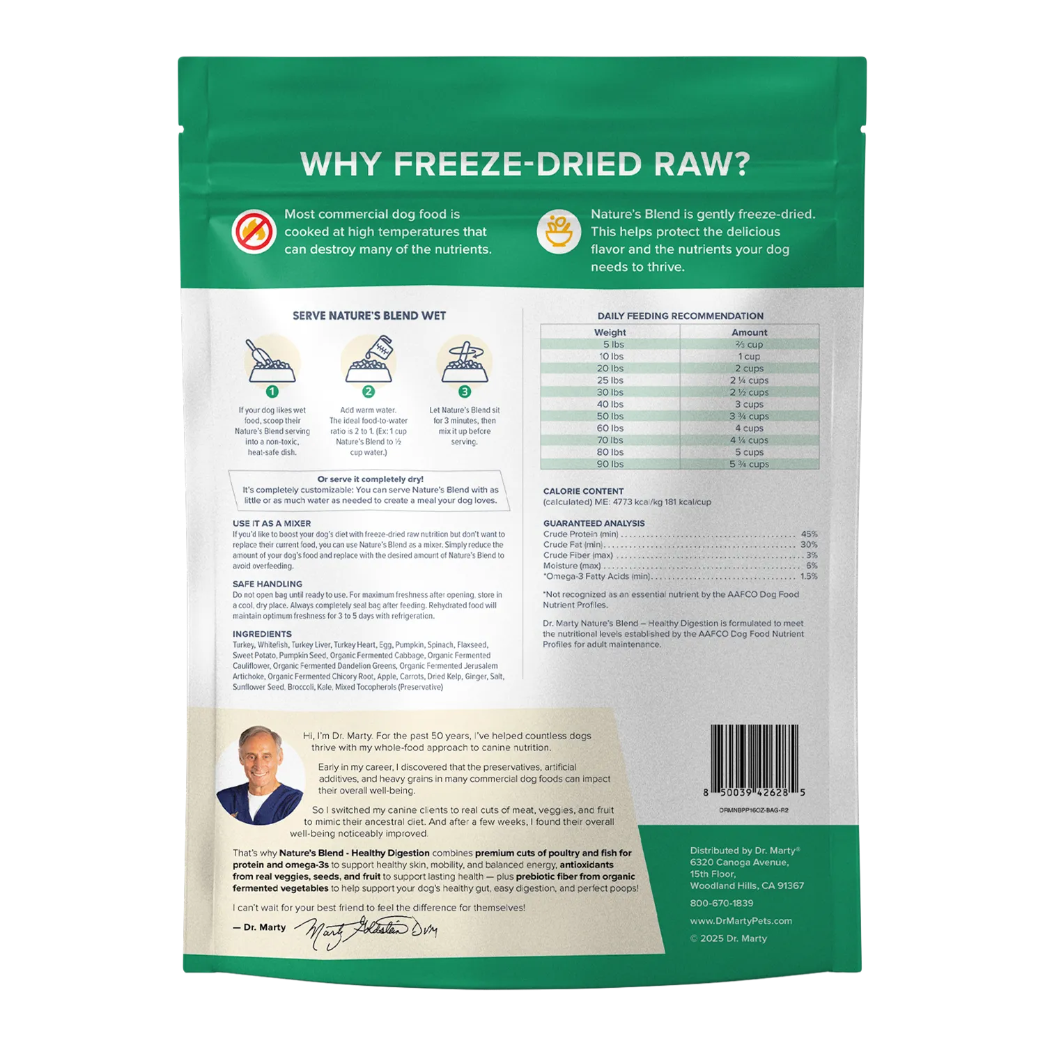 Image of Nature's Blend Healthy Digestion (rear view)