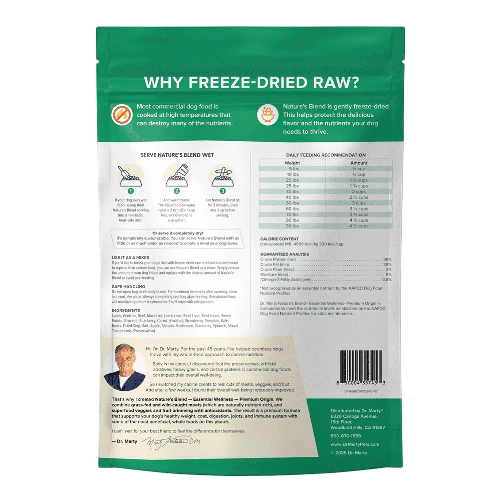 Nature's Blend<br /> Essential Wellness <br />Premium Origin