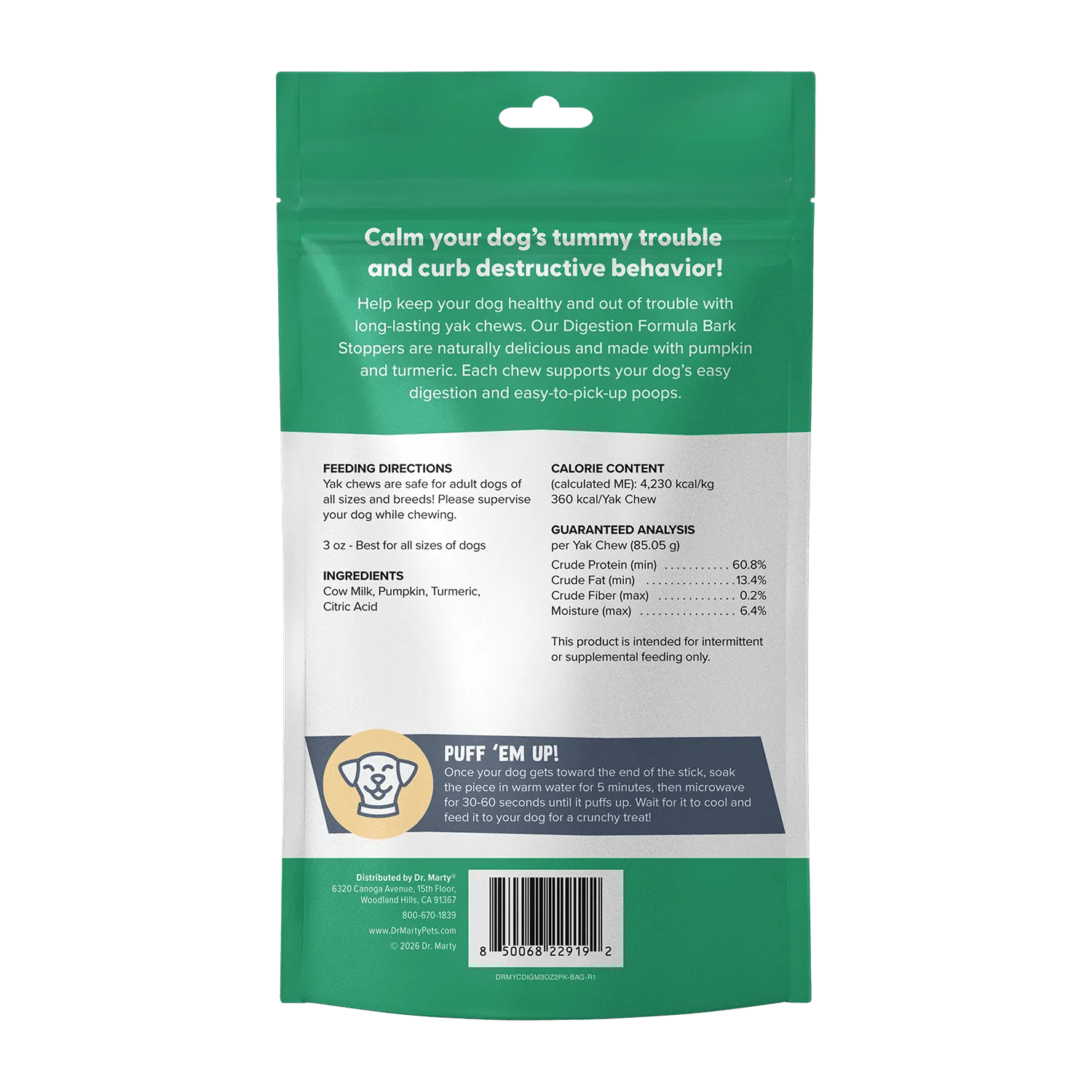 Image of Bark Stoppers Digestion Formula (rear view)
