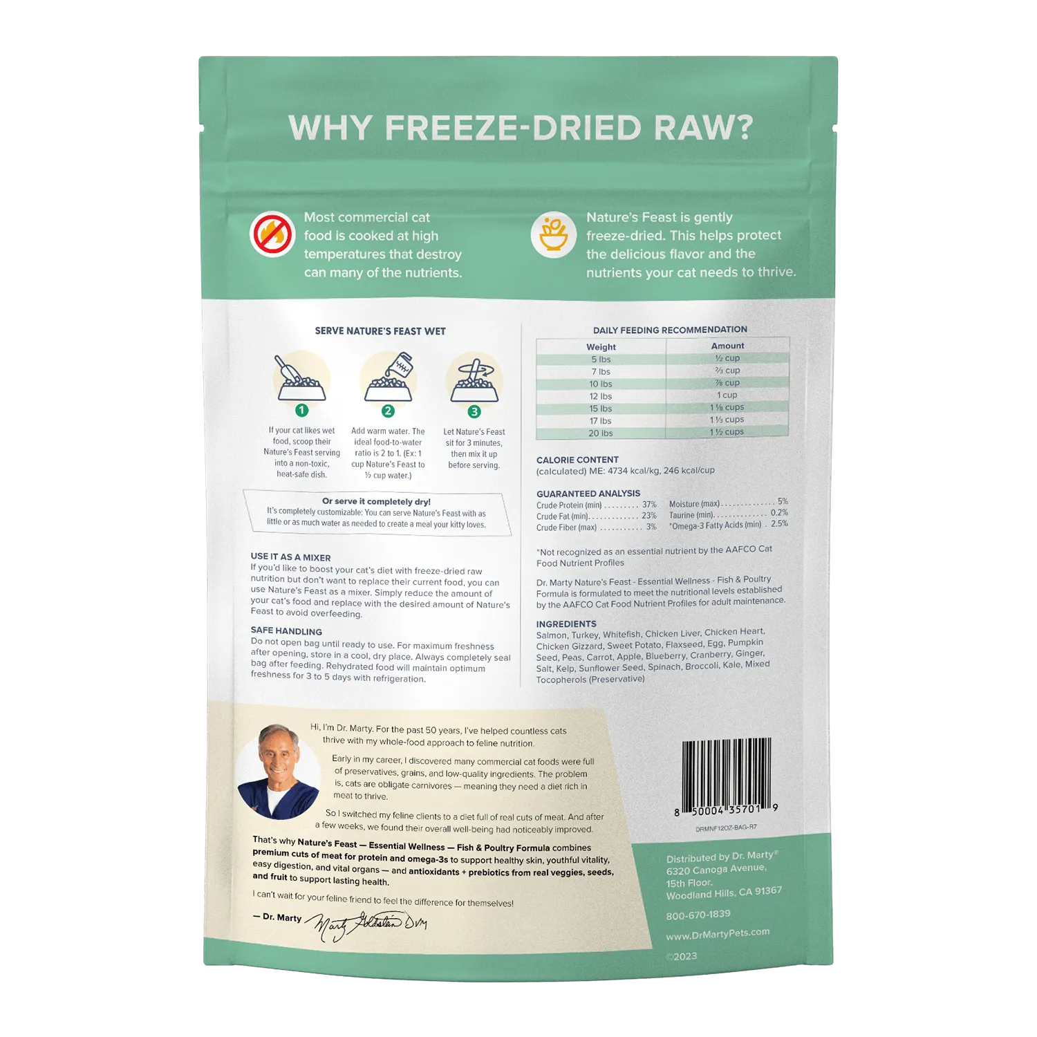 Image of Nature's Feast Essential Wellness - Fish & Poultry (rear view)