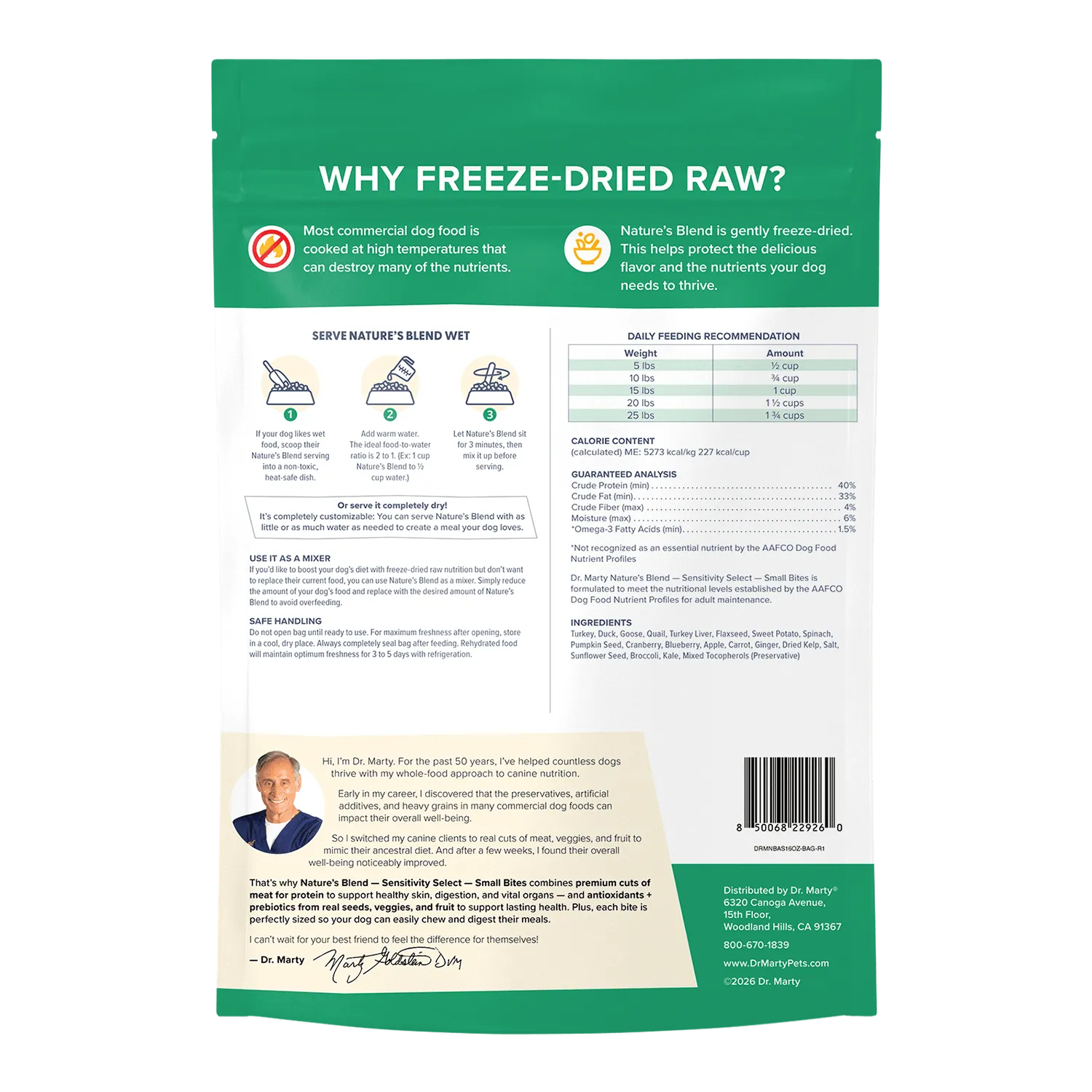 Image of Nature's Blend Small Breed (rear view)