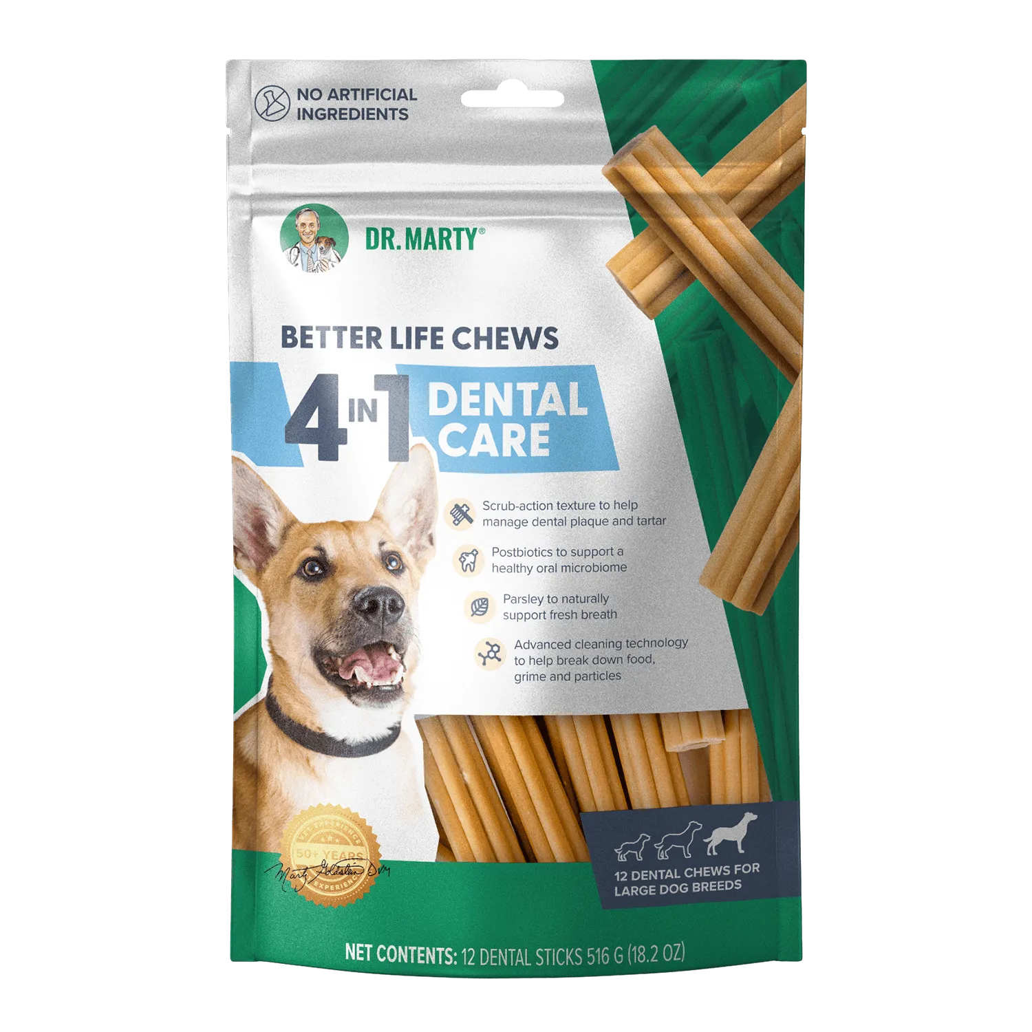 Image of Better Life Chews 4-in-1 Dental Care (for large-sized dogs)
