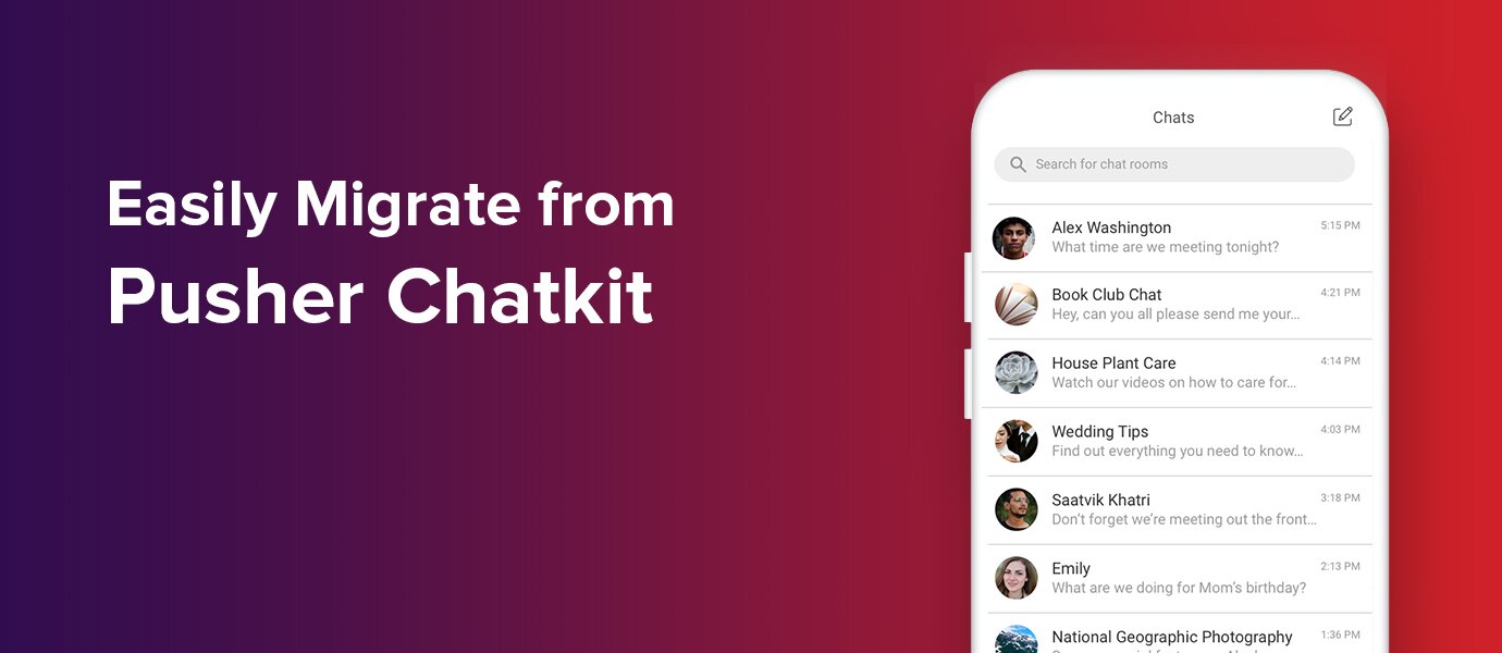 Chatkit migration using Pusher to PubNub Chat