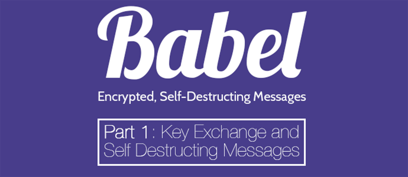 Key Exchange and Self Destructing Messages