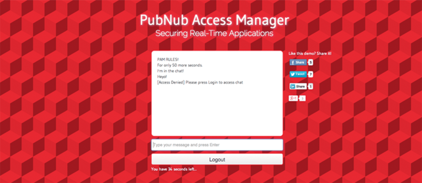 Secure Chat Using Access Manager