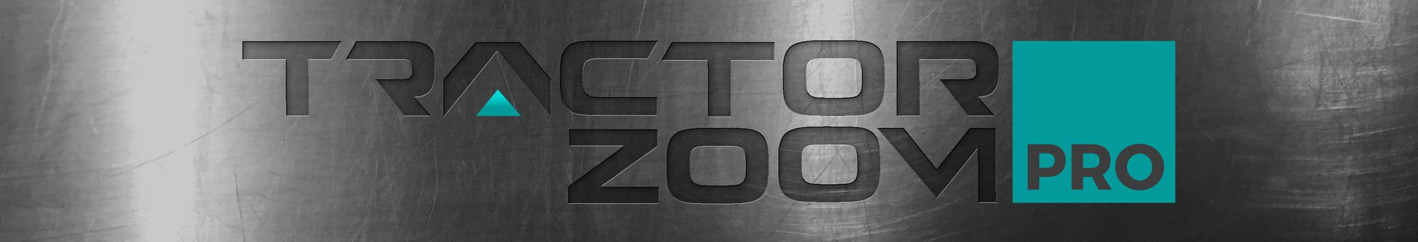 Tractor Zoom Pro logo on steel background