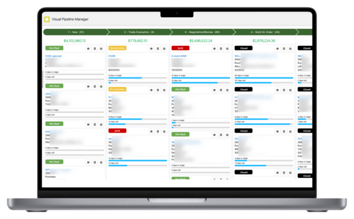 laptop view of Anvil Pro Sales Pipeline