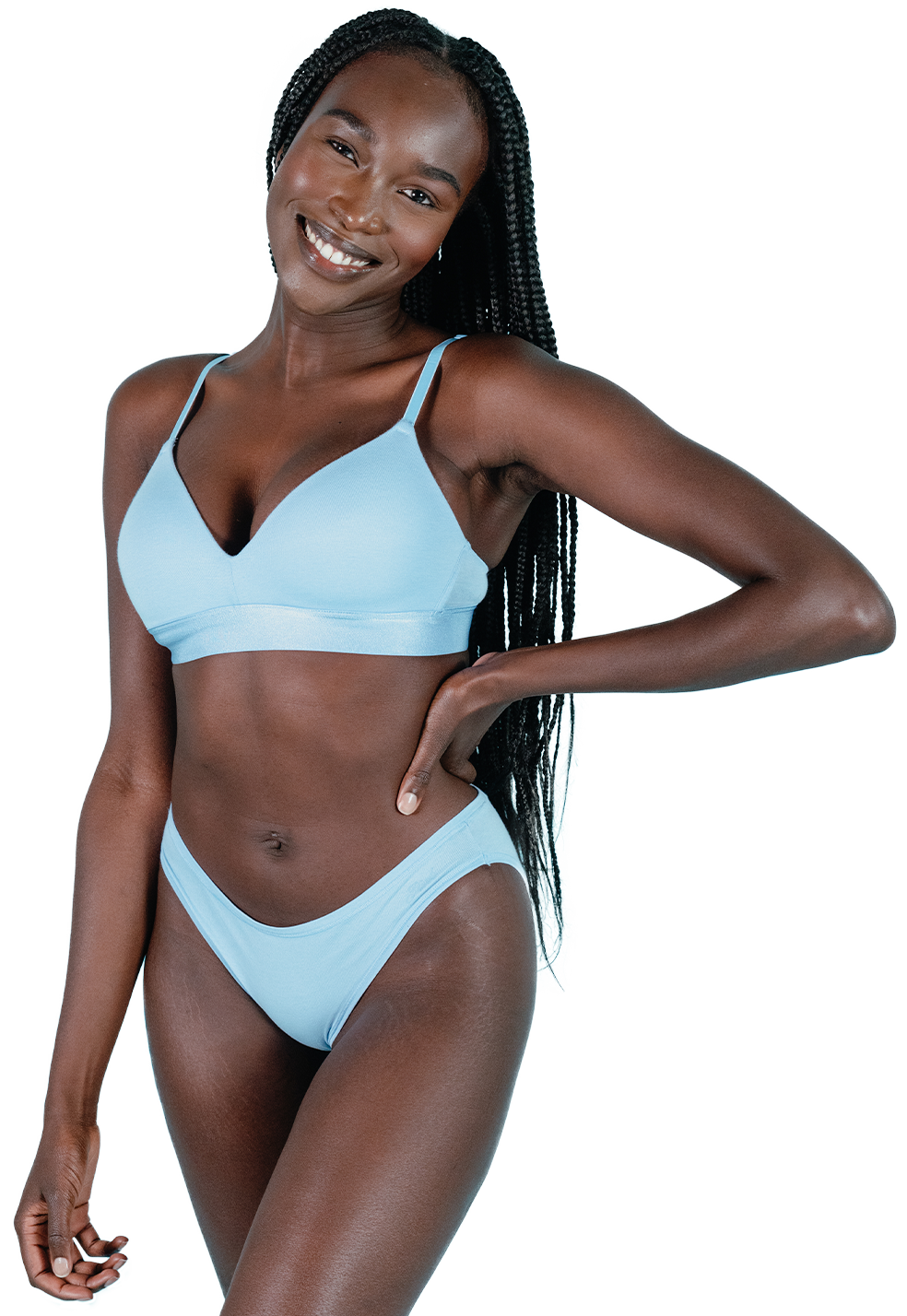 Person holding their legs up in the air while lying on their back out of the frame of the camera