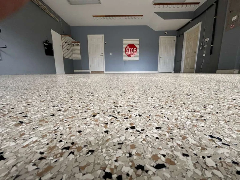 Epoxy Flooring work by Atlas Multiservices Coating LLC in Ohio