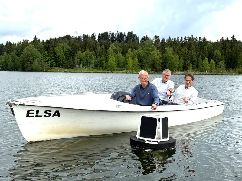 Stacja monitoringu Schwarzsee na jeziorze