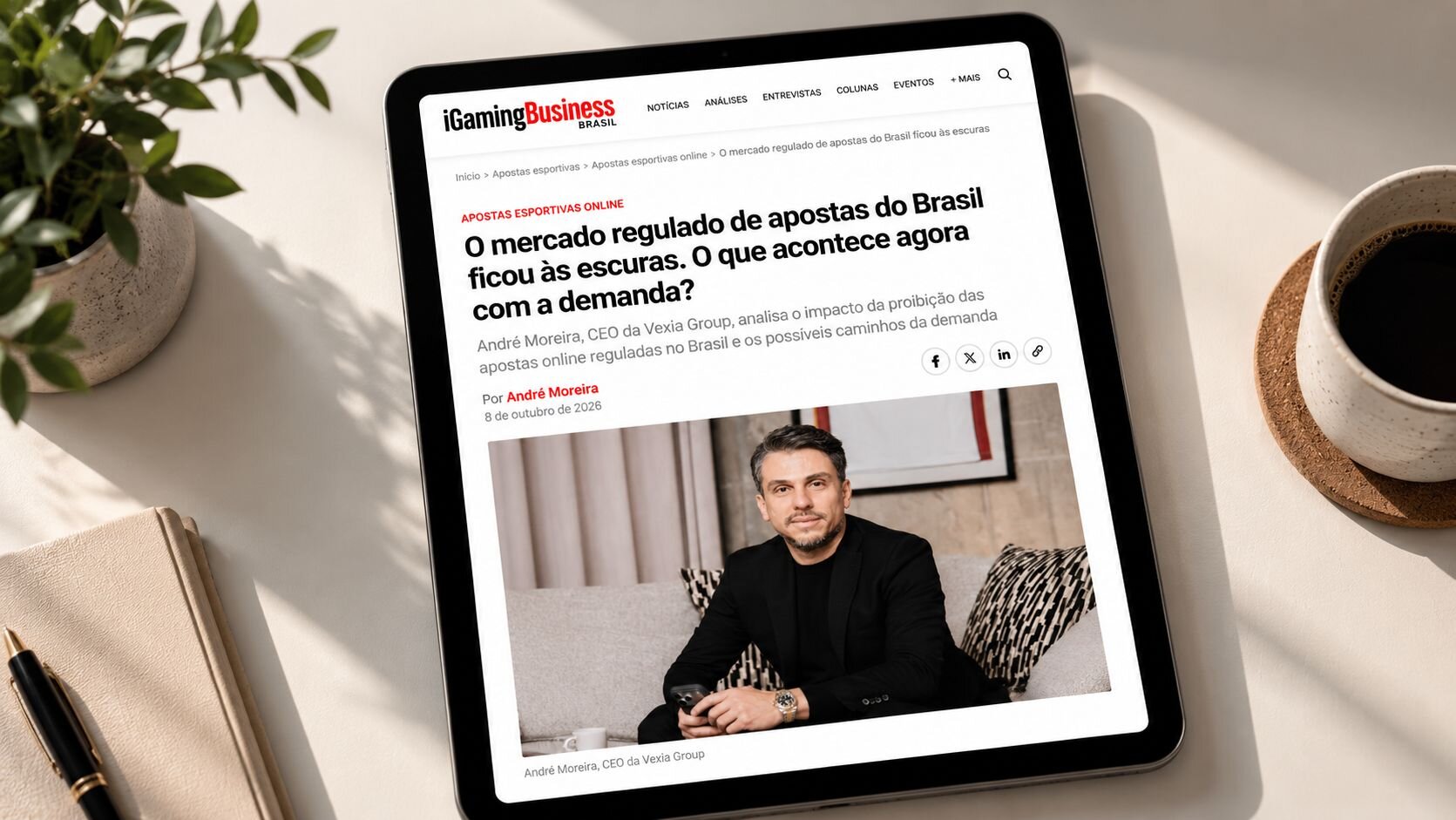 Illustration accompanying an iGaming Business article on Brazil's regulated betting market and the risks of illegal gambling.