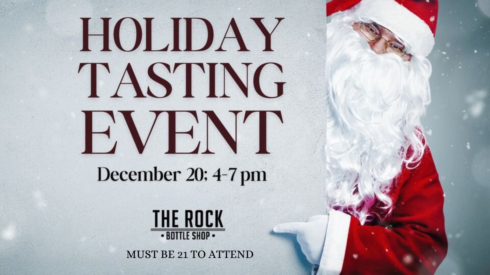 The Rock Bottle Shop Holiday Tasting Event