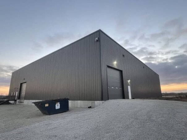 Panel trims applied to roof