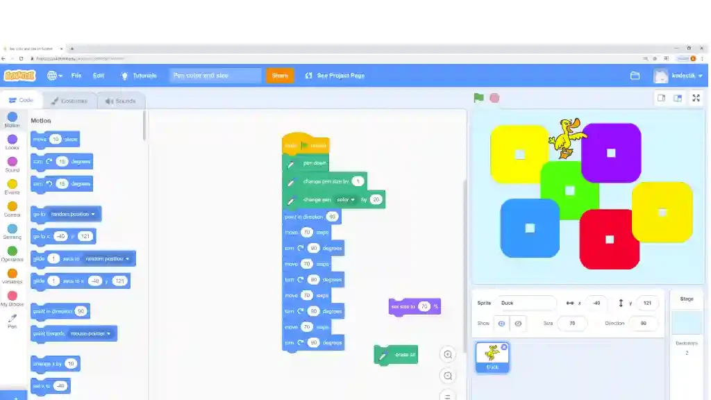 Scratch Pen Size Commands