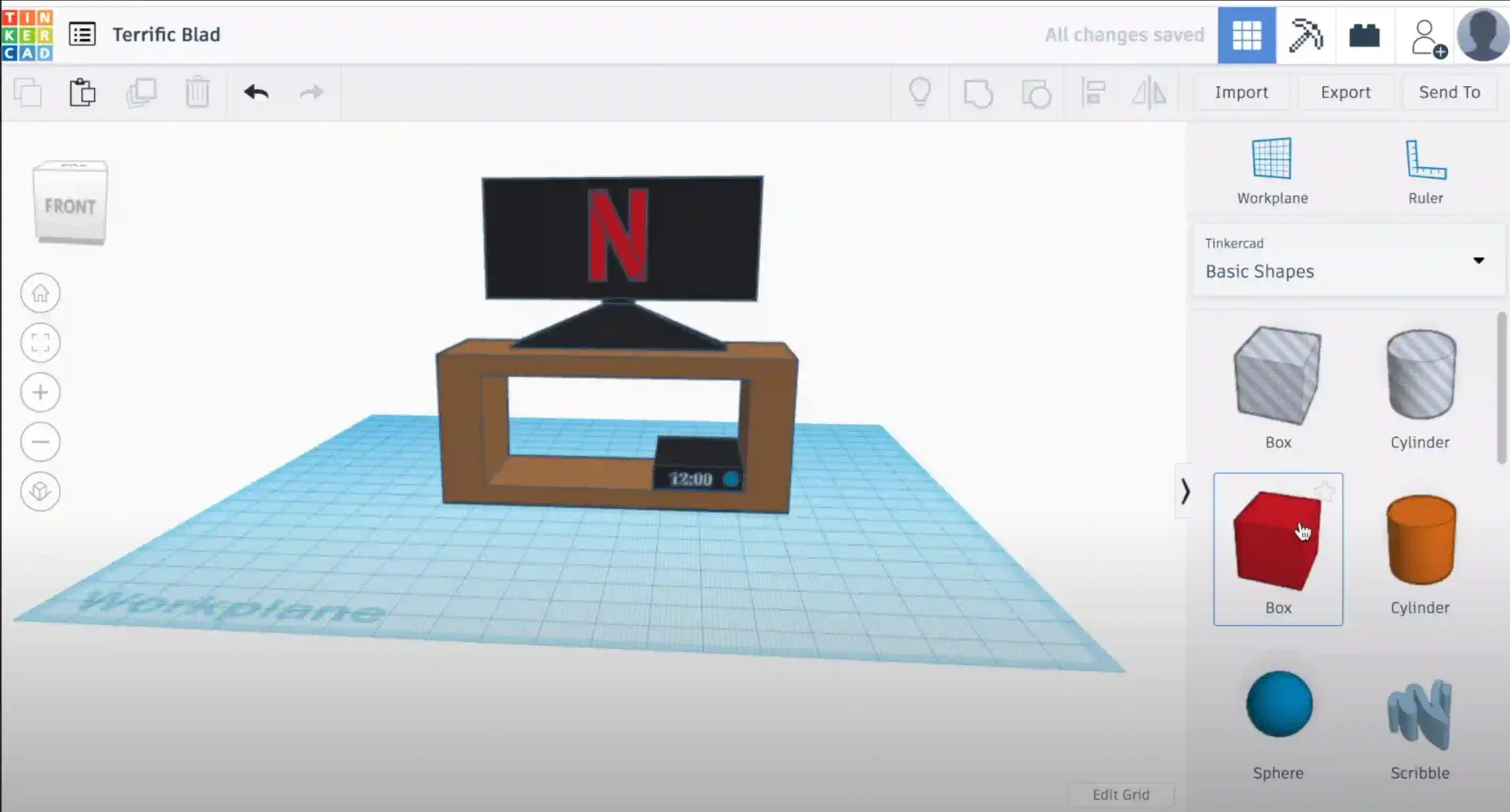 TinkerCAD Tutorial: Netflix on Television