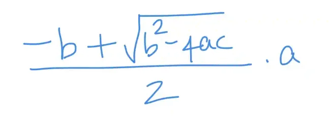 The quadratic formula in Python