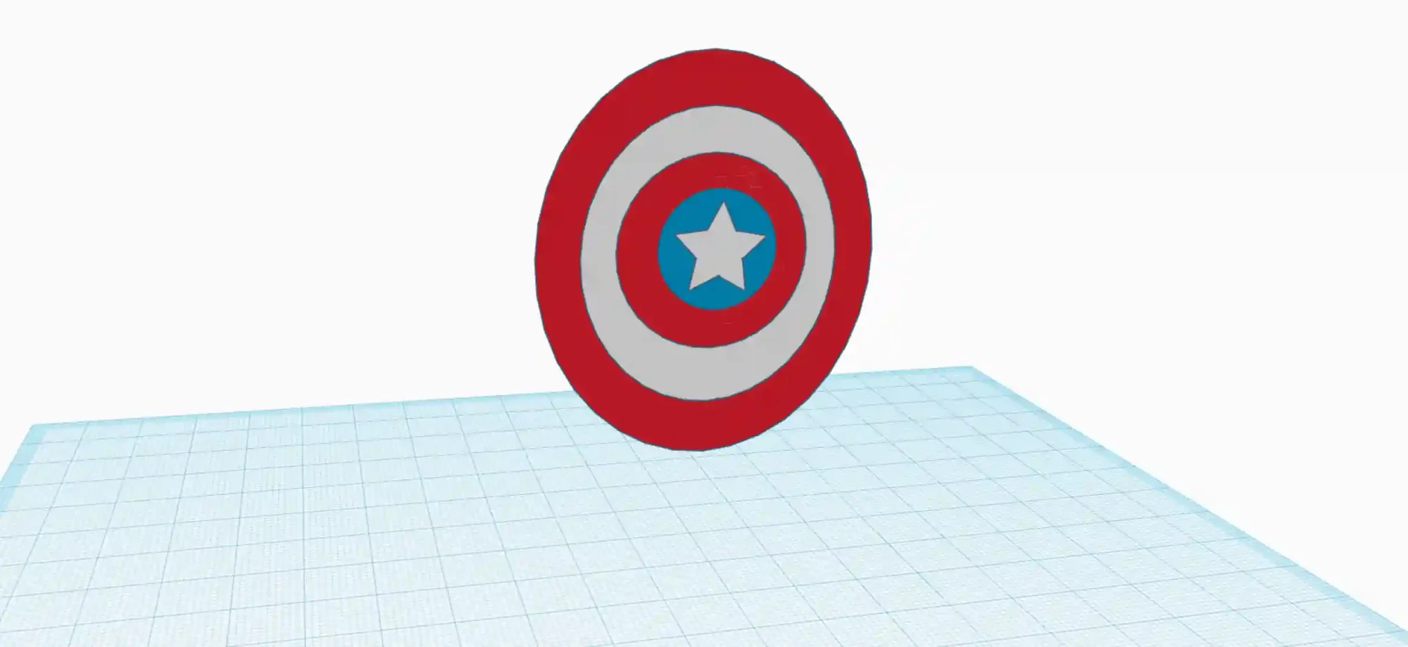 TinkerCAD Captain America Shield