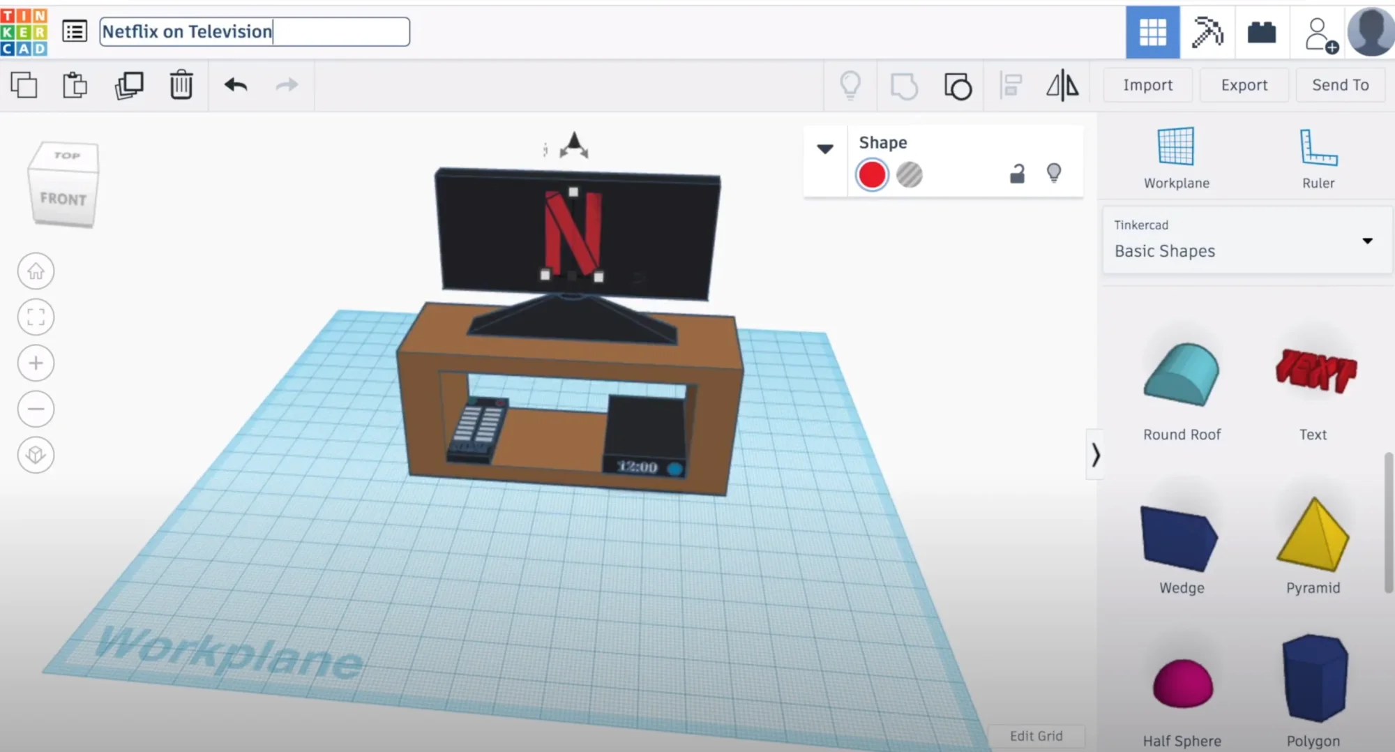 TinkerCAD Tutorial (Netflix)