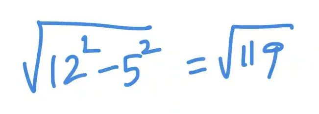 How to find the missing side of a triangle