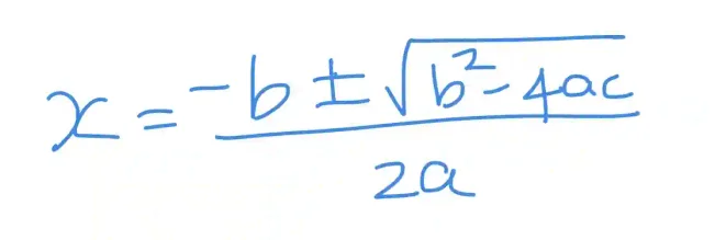 The quadratic formula in Python