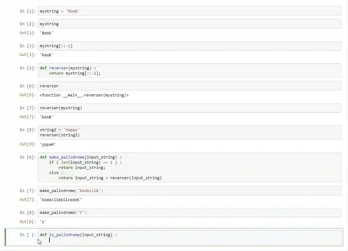 Python palindrome