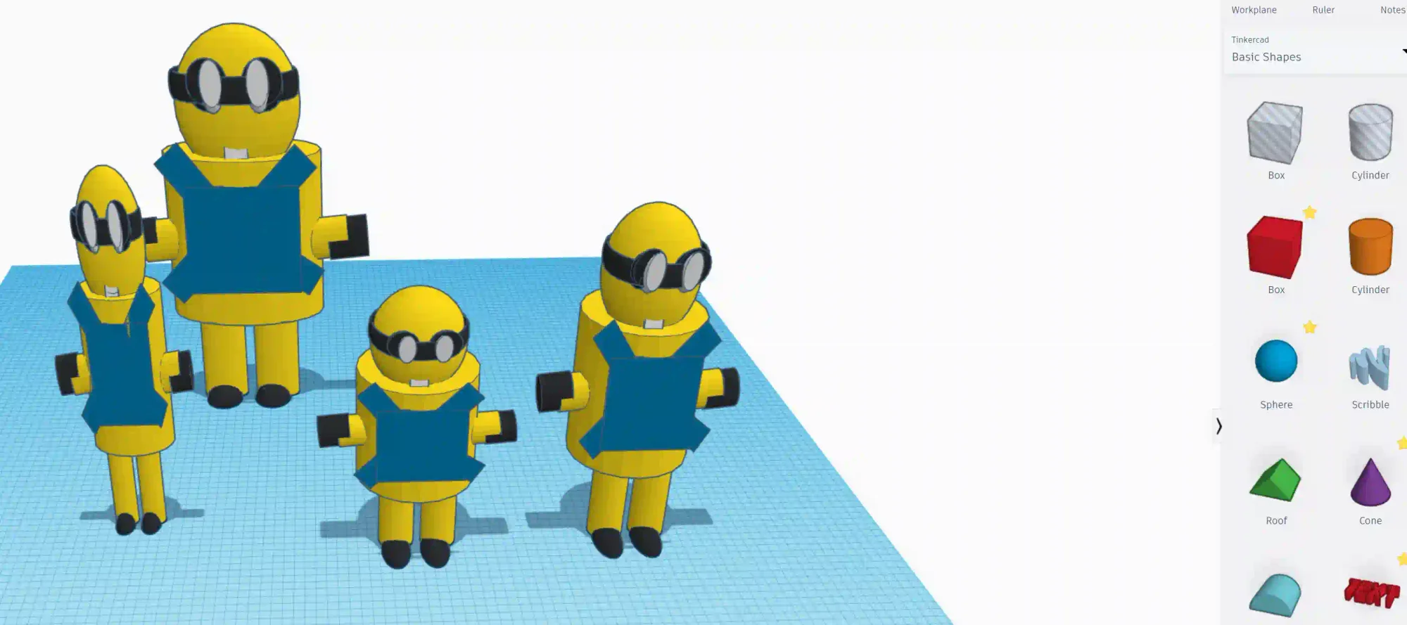 TinkerCAD minions