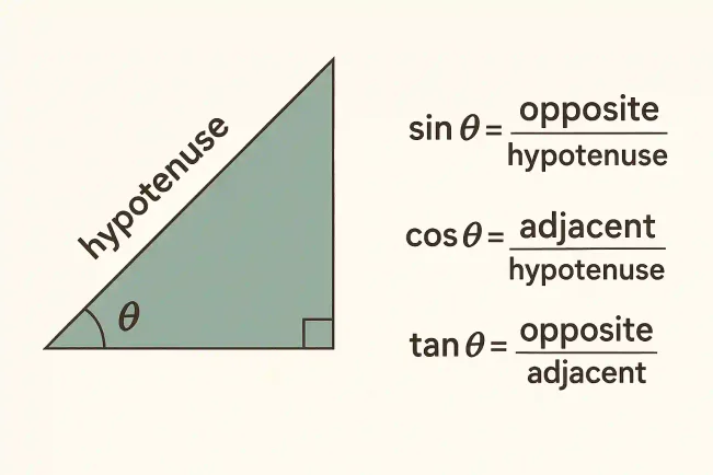 Six trigonometric functions