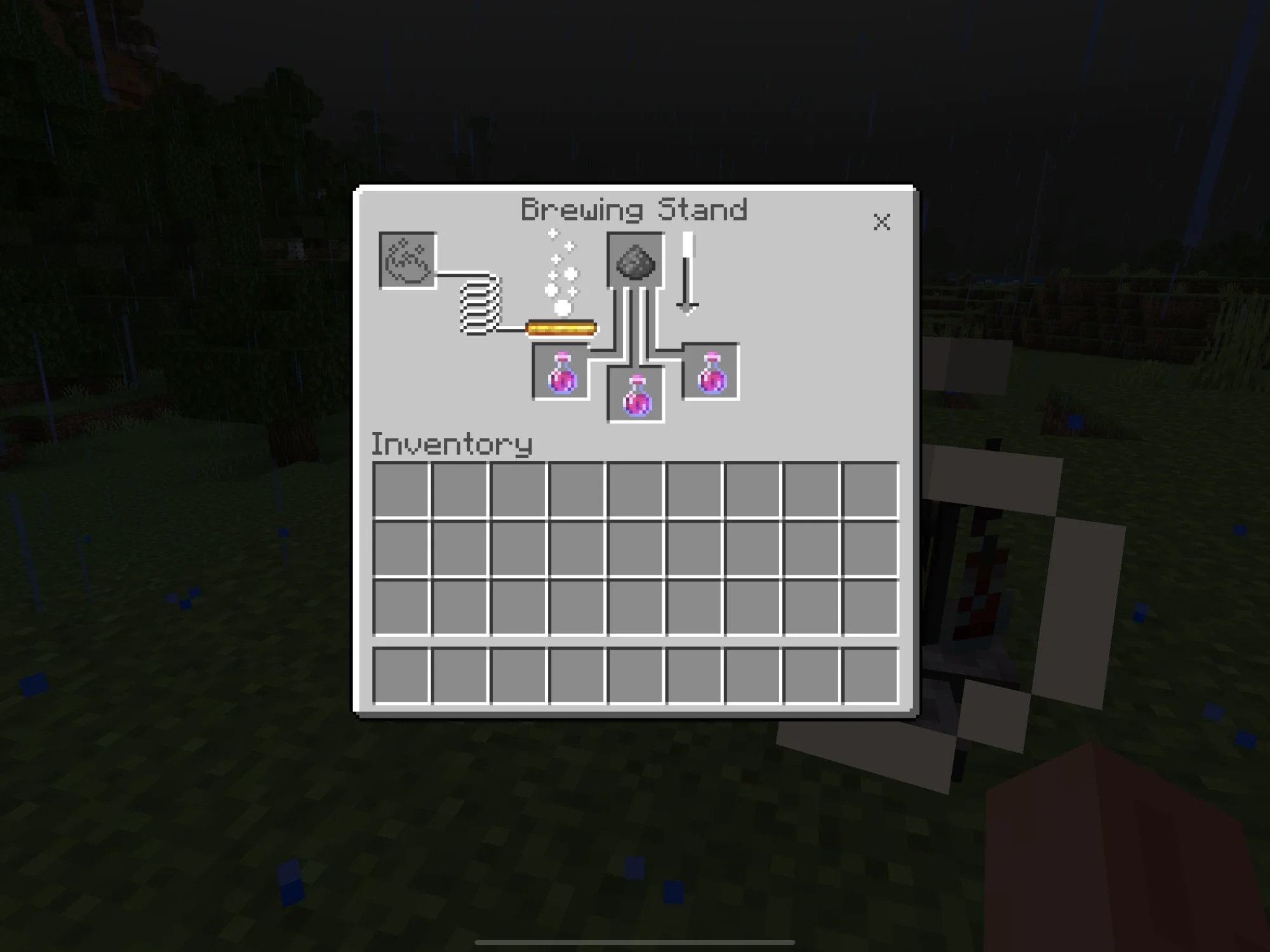 Brew portions in Minecraft