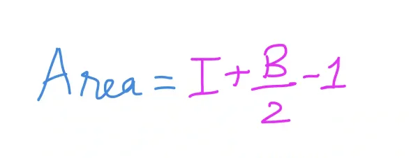 Pick's Theorem Formula