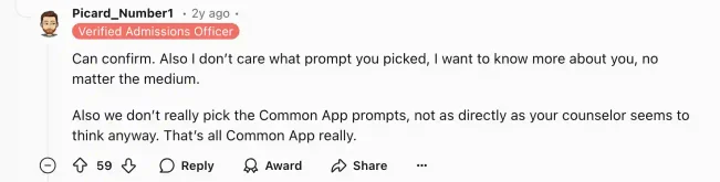 Common App Prompts