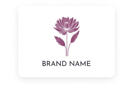 Lara Patricia Fuentes purple flower logo