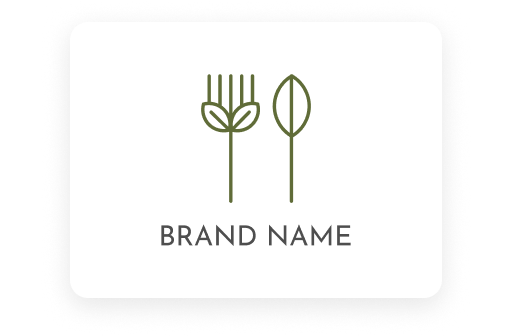 flower and leaf logo
