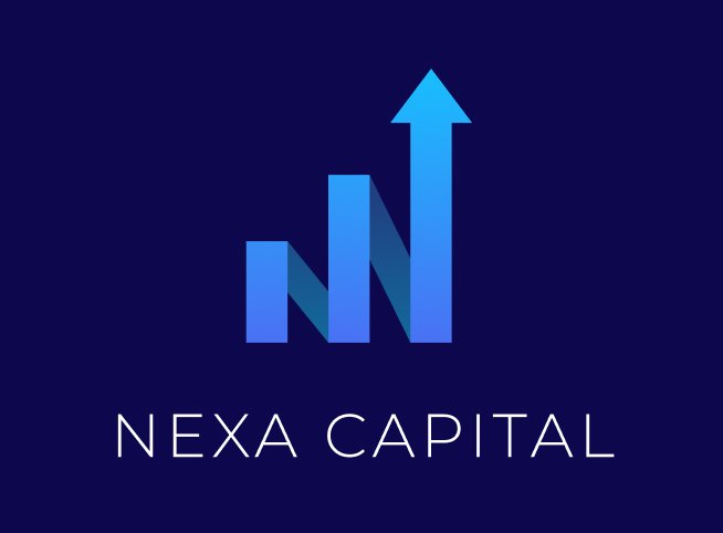 finance brand logo design with montserrat font