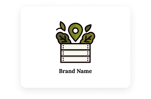green plant location logo