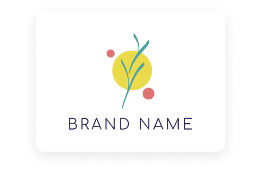 floral logo yellow and red