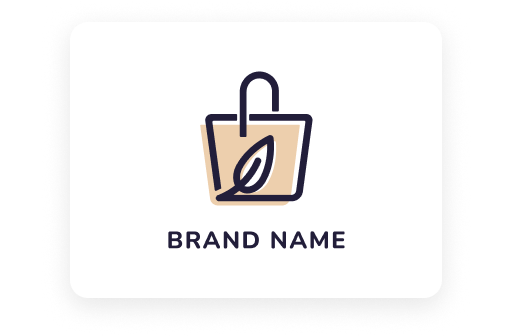 shopping back leaf logo
