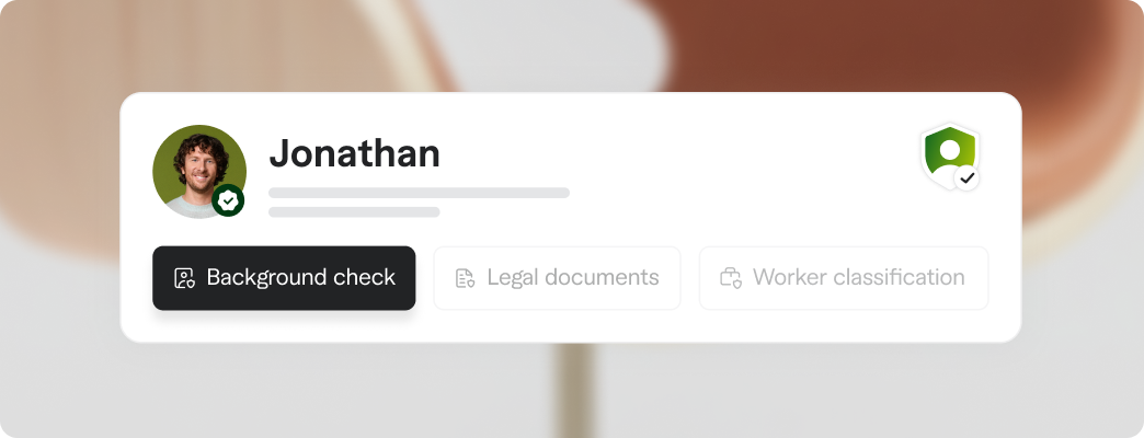 Request a background check through Fiverr Pro
