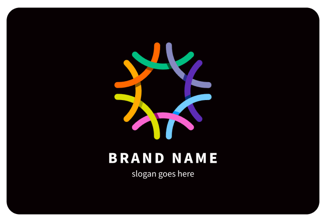 curved lines star logo