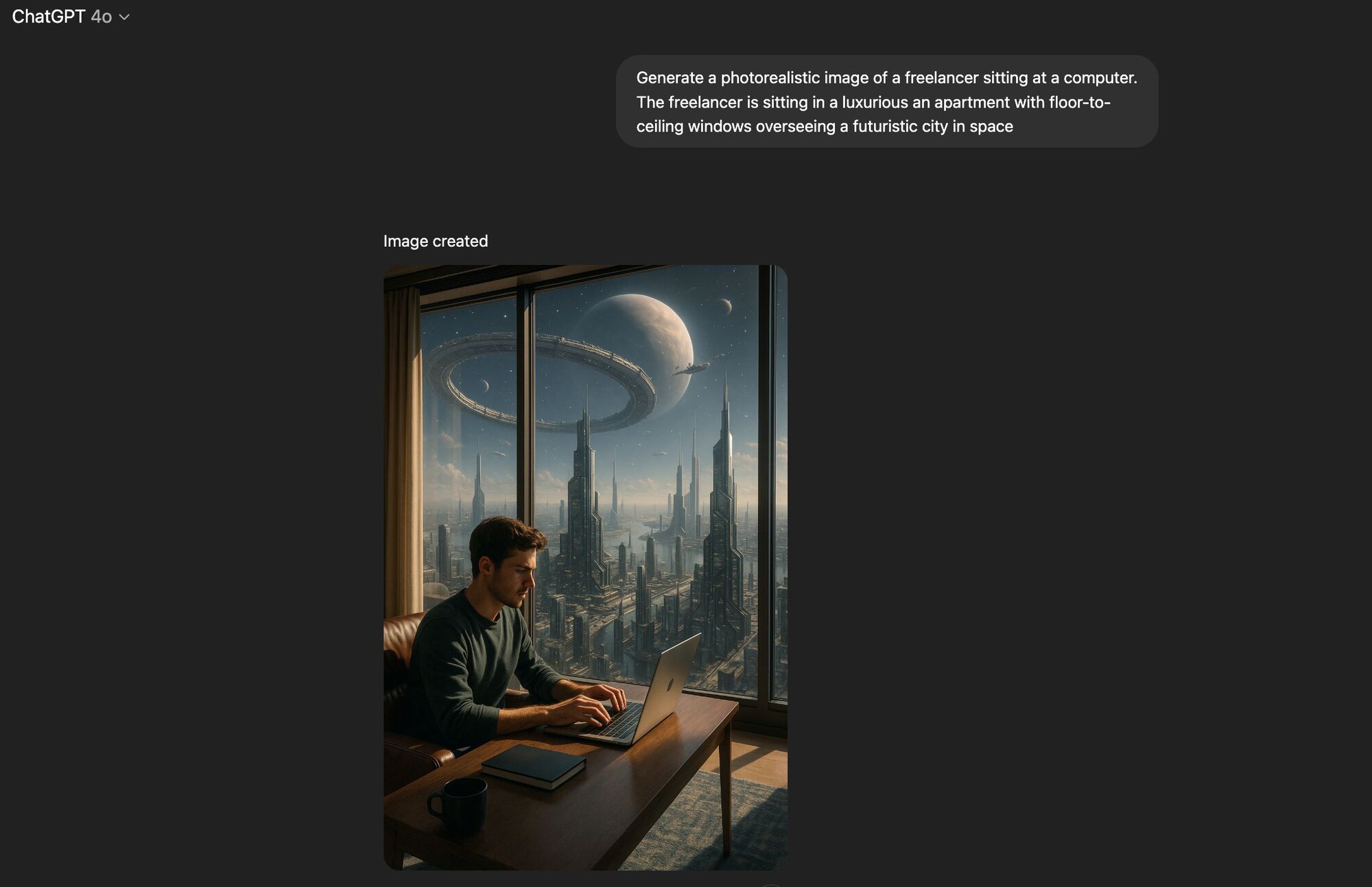 Generative AI image produced by ChatGPT