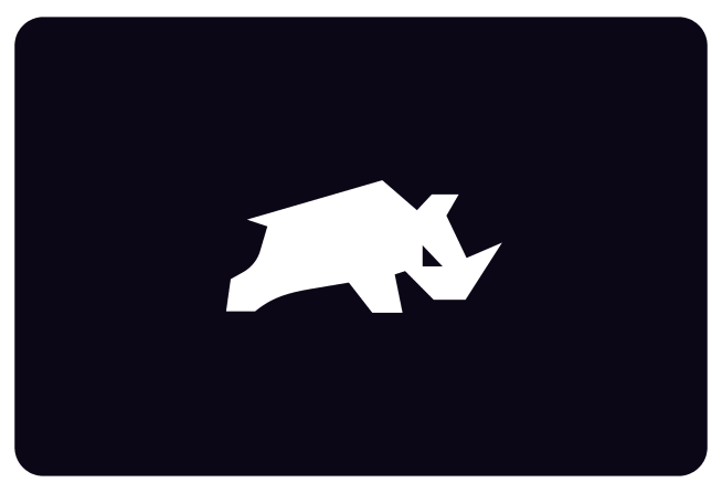 geometric rhino logo