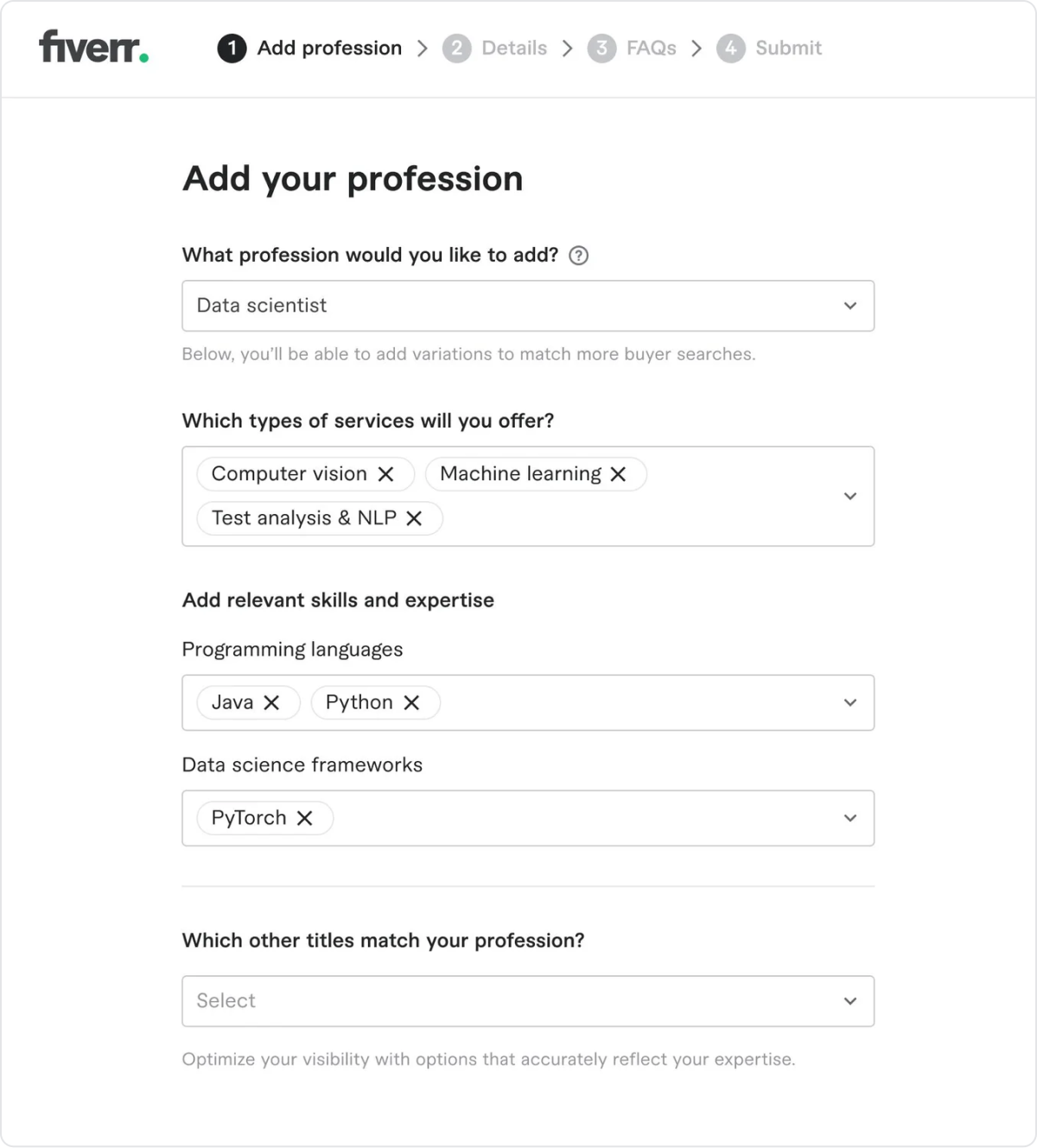 Add your profession